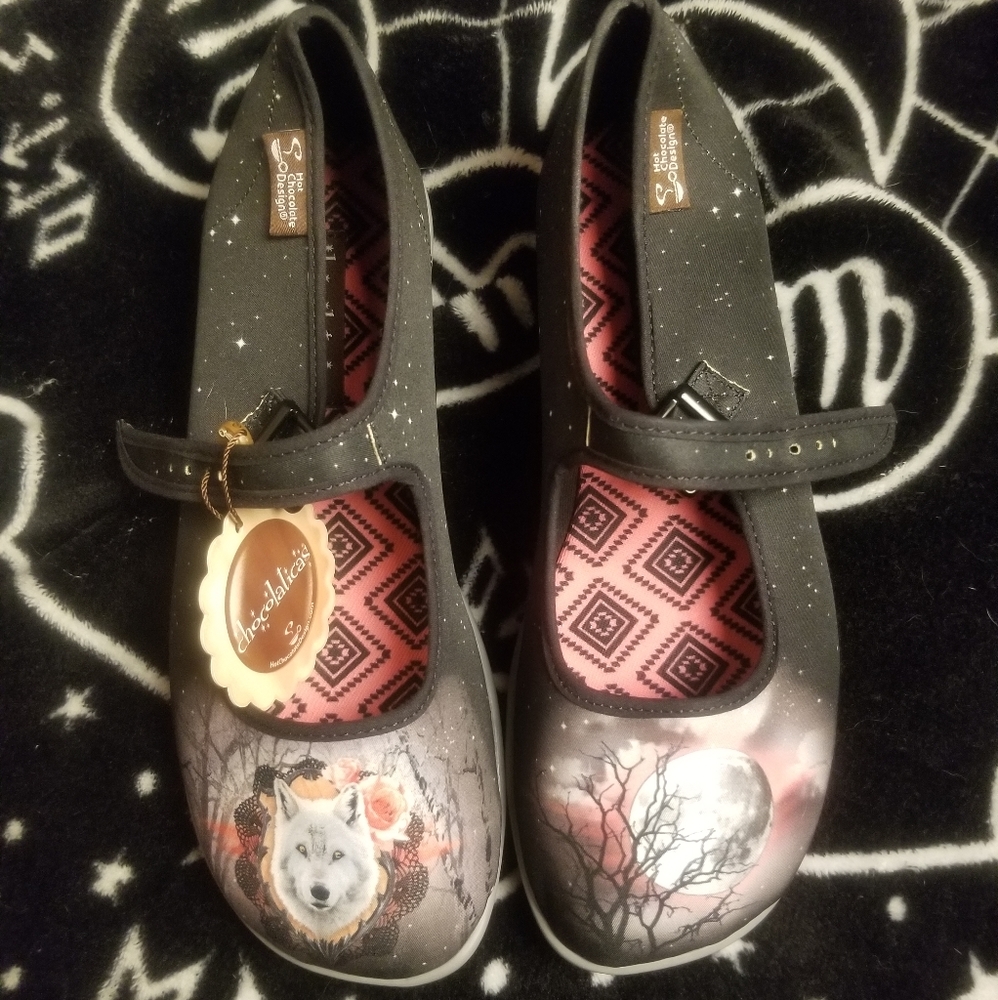 Hot Chocolate Design Midnight Mary-Jane flats